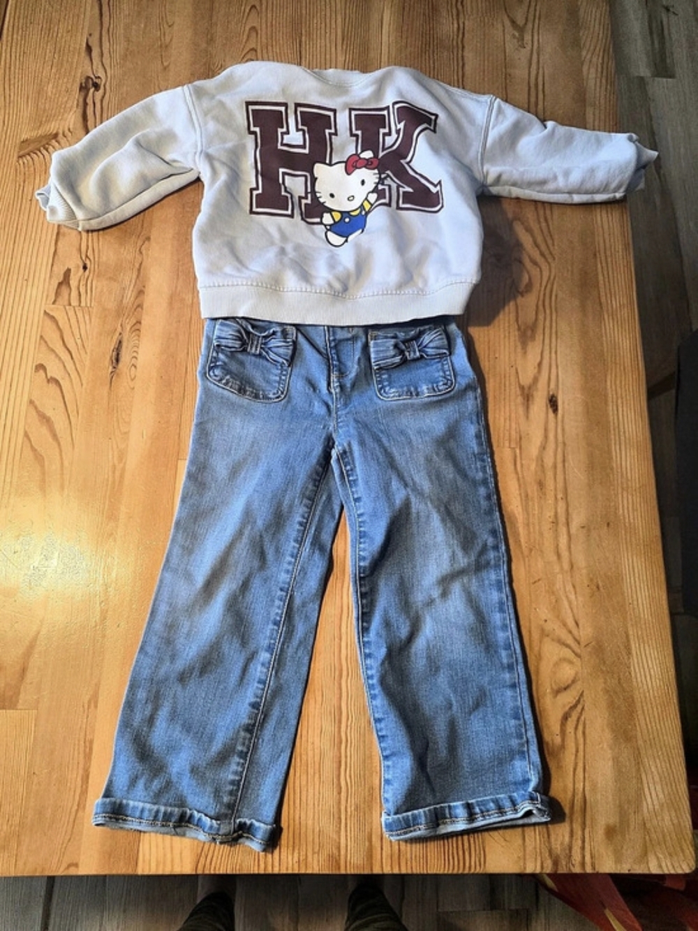 Sanrio Hello Kitty Girls Size 3 And Childrens Place 4T Flare Jeans